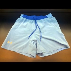 Under Armour Speedpocket Men's Medium Lined Shorts, Blue 5"